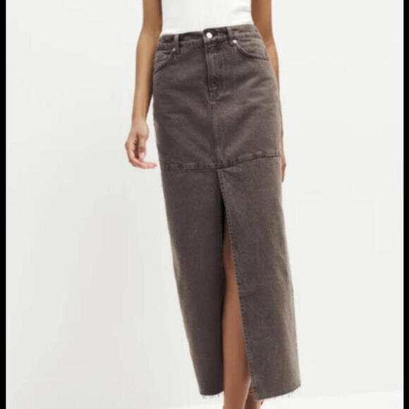 Reformation Dresses & Skirts - REFORMATION JEANS vintage espresso tazz maxi denim skirt